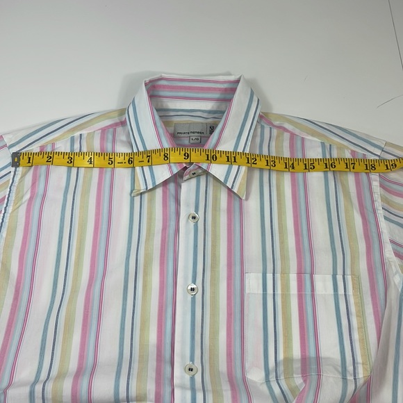 VINTAGE Private Member striped shirt, Size L/G - Picture 8 of 12